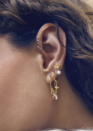 Odette earrings Forgyldt Maanesten